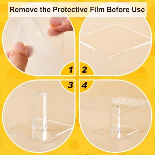 5 Tiered Dessert Table Display Set Buffet Riser Clear Acrylic Dessert - Image 4