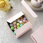 Efavormart 100 Pack 4"x4"x2" Blush Rose Gold Cake Favor Boxes, Matte Cardstock Candy Treat Gift Boxes for Bridal Shower and Baby Shower - Image 5