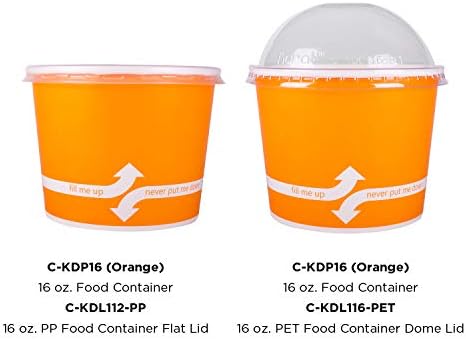 Karat [16oz - 1000 ct] Paper Soup Bowls for Hot/ Cold Food - Ideal for Soup, NoodIes, Pasta and Snacks - Orange - Image 4