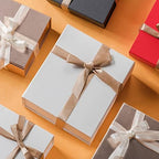 LIFELUM White Magnetic Gift Box for Wedding Presents, 13.85"x8.35"x4.45" - Image 6