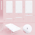 Bakzon 3 Pieces Cupcake Stand Holder, White Acrylic Dessert Table Display Set with Iron Support Legs for Birthday Candy Bar Décor Weddings, Parties Events - Image 2