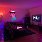 Lips Dripping Neon Sign For Wall Decor, LED Wall Art, Sexy Lady Lips For Bar Party Wedding Living Room Lounge Pink, Birthday Gift For Girl Friend (15.7x11in) - Image 4
