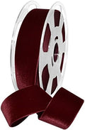 Morex Ribbon Nylon, 1 1/2 inches by 11 Yards, Merlot, Item 01240/10-614 Nylvalour Velvet Ribbon, 1.5"" x 11 Yd by MorexRibbon