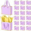EQOREIIN 30 Pcs Metallic Paper Small Gift Bags with Handles & Tissue Paper by EQOREIIN