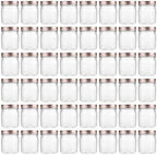 novelinks 8 oz Plastic Mason Jars and Clear Plastic Jars with Lids 8 oz by novelinks