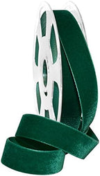 Morex Ribbon Nylon, 7/8 inch by 11 Yards, Emerald, Item 01225/10-456 Nylvalour Velvet Ribbon, 7/8" x 11 yd, by MorexRibbon