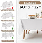 Fitable 6 Pack Black Tablecloths 90x132 Inch for 6 Foot Rectangle Tables - Image 4