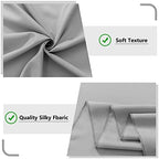 Light Grey Backdrop Curtains for Parties/Weddings/Stage, 5ft x 10ft, 2PCS - Image 6