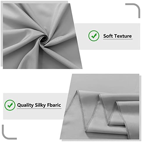 Light Grey Backdrop Curtains for Parties/Weddings/Stage, 5ft x 10ft, 2PCS - Image 6