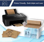 MOS Kraft RSVP Envelopes A1 4Bar (3.625 x 5.125 Inch) 500 Pack, Self-Seal Heavyweight Brown Envelopes for 3.5 x 5 Cards, Thank You Notes, Gift Cards, Rustic Wedding Response Cards - Image 4