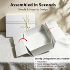 White Gift Box for Presents, 3 Pack, Large 13" x 10" x 5"，Box for Gifts - Image 3