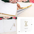 Andaz Press Personalized Baby Shower Guestbook with Gold Accents, I Love You To The Moon and Back Custom, White Guest Sign In Registry 120 Pages 8.5 X 8.5 Memories Book for DIY, Scrapbook, Photo Album - Image 5