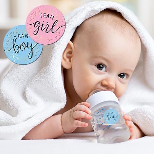 48 Pcs Gender Reveal Stickers - Team Boy or Girl Stickers - Image 4