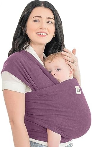 KeaBabies Baby Wrap Carrier, All in 1 Original Baby Carrier (Dark Mauve) by KeaBabies