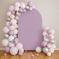 Purple Butterfly Kisses Arch Backdrop Cover Double-Sided Arch Frame Stretchy Cover for Pink Butterfly Birthday Party Girls Baby Shower Decorations (2.6X6ft,G-3342) by uiuyfrr