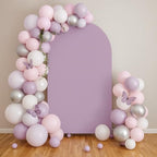 Purple Butterfly Kisses Arch Backdrop Cover Double-Sided Arch Frame Stretchy Cover for Pink Butterfly Birthday Party Girls Baby Shower Decorations (3.3X6.5ft,G-3342) by uiuyfrr