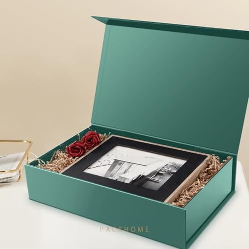 PACKHOME 6 Extra Large Dark Green Gift Boxes 17.5x11.3x4.3in Magnetic Lids - Image 3