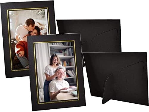 Golden State Art, Paper Picture Frames, 4X6, Black Gold Lining, 50 Pack - Image 3