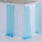 Suppromo Baby Blue Table Skirt 14ft Tulle Table Cloth Cover Tutu Table Skirt for Baby Shower Boy Gender Reveal Wedding Birthday Parties Cake Dessert Buffet Banquet Table Decorations - Image 6