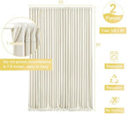 Beige Backdrop Curtain for Wedding Parties Wrinkle Free Beige Photo Curtains Backdrop Drapes Fabric Decoration for Baby Shower Photoshoot 5ft x 8ft,2 Panels - Image 4