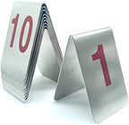 Large Stackable Tent Style Metal Place Cards. by TRUEWON