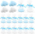 Demissle 40Sets White Blue Cloud Shaped Soaps Baby Shower Favors for Guests by Demissle