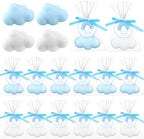 Demissle 40Sets White Blue Cloud Shaped Soaps Baby Shower Favors for Guests by Demissle