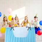 5 Pcs Wonderland Party Decor 30 x 108 in Tulle Table Skirt Set - Image 5