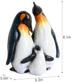 Cute Penguin Family Figurines Penguin Desk Decor Home Decor Living Room - Image 6