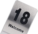 Stainless Steel Double Sided Digital Sign SEAT Card 11 to 20 Number Table Number Cards Ideal Wedding Birthday Graduation Baby Shower Engagement Party Decorations - Image 2