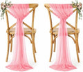 MDS Pack of 125 Chiffon Chair Sashes for Wedding & Event Décor - Coral by MDS