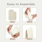 Boxes Craftory Pack of 20 Party Favor Boxes (6.69 x 2.75 x 9.25 inch) - Ideal for Wedding, Bridal Shower Gifts and Baby Shower - White Floral - Image 4