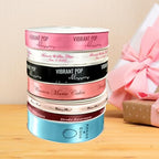 Personalized Ribbon Roll for Gift Wrapping with Text,7/8" Wide Custom Wedding Favors for Guests with Printed Name,Customzied Wrap Fabric Ribbon, Customizable Birthday Baby Shower Bridal Party Supplies - Image 2