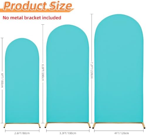 Set of 2 Wedding Arch Cover Stretchy Spandex Fabric Backdrop for Arch Stand - Image 2