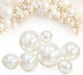 Reusable Inflatable Balloon Garland Arch Kit, Linked PVC Balloons (Pearl White) by Unknown