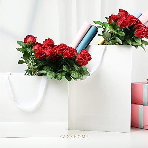 PACKHOME 6 Extra Large White Gift Bags with Handles 17.5x6x16in - Image 3