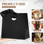 Feifeiya 30 Pcs Medium Black Gift Bags with Ribbon Handle - Image 2