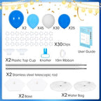 Balloon Column Stand with 102 Balloons, Balloon Column Kit Set of 2, Metal Balloon Tower Stand with Base for Floor, Height Adjustable from 1.57 to 7 Ft, For Party Decorations - Image 2
