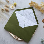 50PCS A7 Olive Green Envelopes, 5.3×7.6 Inch Envelopes - Image 4