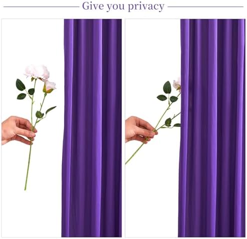40ft x 10ft Wrinkle Free Purple Wedding Backdrop Curtains for Party Bridal Shower Reception Decorations Purple Fabric Curtain Backdrops Drapes for Photography Baby Shower Birthday Background - Image 7