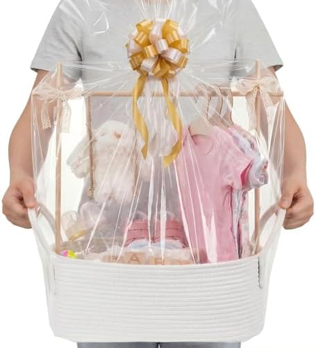 Baby Shower Basket Gift Set Baby Crate Closet,White by Ferrochef