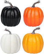 vensovo 6 Inch Multicolor Artificial Pumpkins, 4 Pack by vensovo