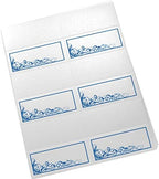 Scribble Vintage Swirl Printable Place Cards, Royal Blue, Set of 150 (25 Sh - Image 3