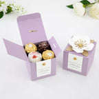 FEIYI 20 PCS Favor Boxes, Lilac Candy Boxes 2.55x2.55x2.55 - Image 3