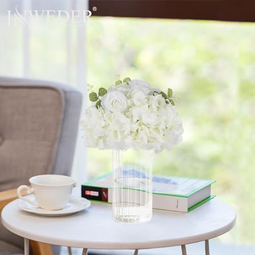 White Flowers Balls for Centerpieces: 11.8in Diam, Set of 2 - Image 5