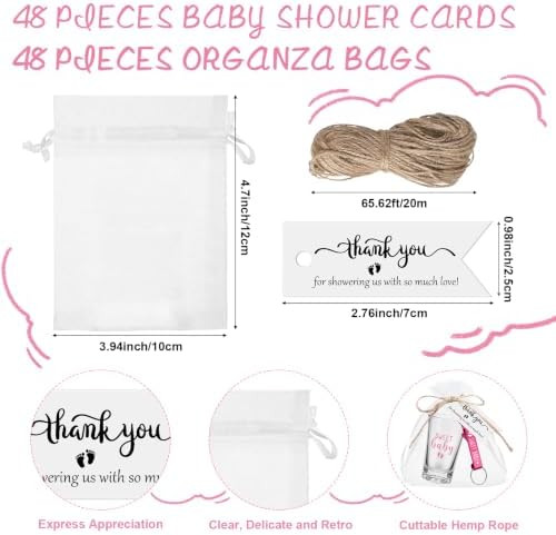 Pickmesh Baby Shower Party Favors for Guest, Pink, 96 Pcs - Image 4