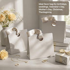 Feifeiya 30 Pcs Small Champagne Gift Bags with Ribbon Handle - Image 4