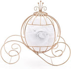 Rose Gold Wire Cinderella Coach Carriage Centerpiece, 12" - Image 6