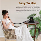 Audio Guest Book Wedding Phone, Audio Guestbook,Record Audio Messages with GuestBook, Guestbook Alternative for Wedding, Birthday Party, Baby Shower, Anniversary, Engagement (Black) - Image 3