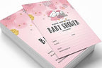 Pack of 30, Boy/Girl Baby Shower Party Collection, Baby Shower Invitation Cards, Fill in the Blank Invites WIth Envelopes, Pink Theme Party Supplies - Image 3